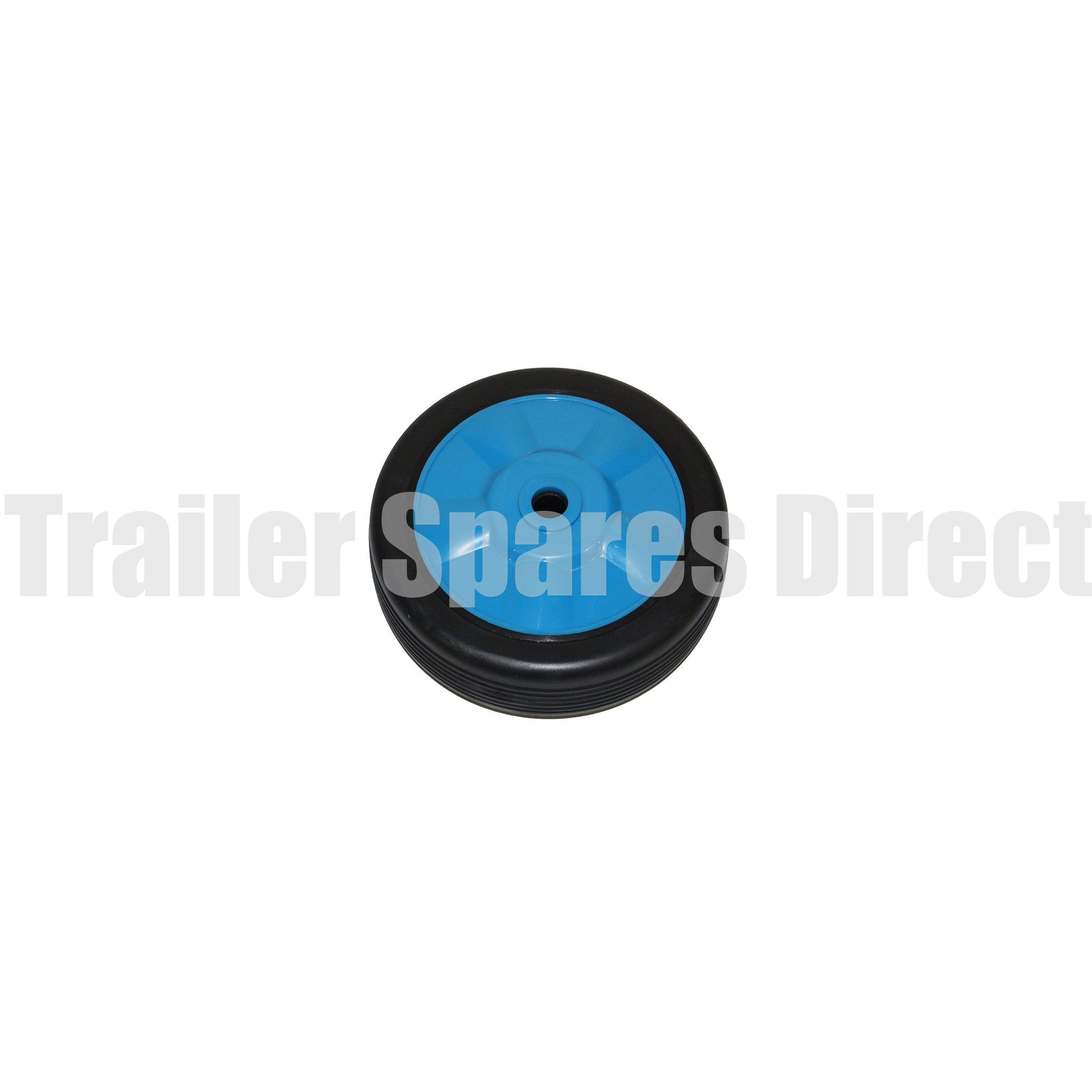 6 inch (150mm) nylon wheel - 12mm shaft - Trailer Spares Direct