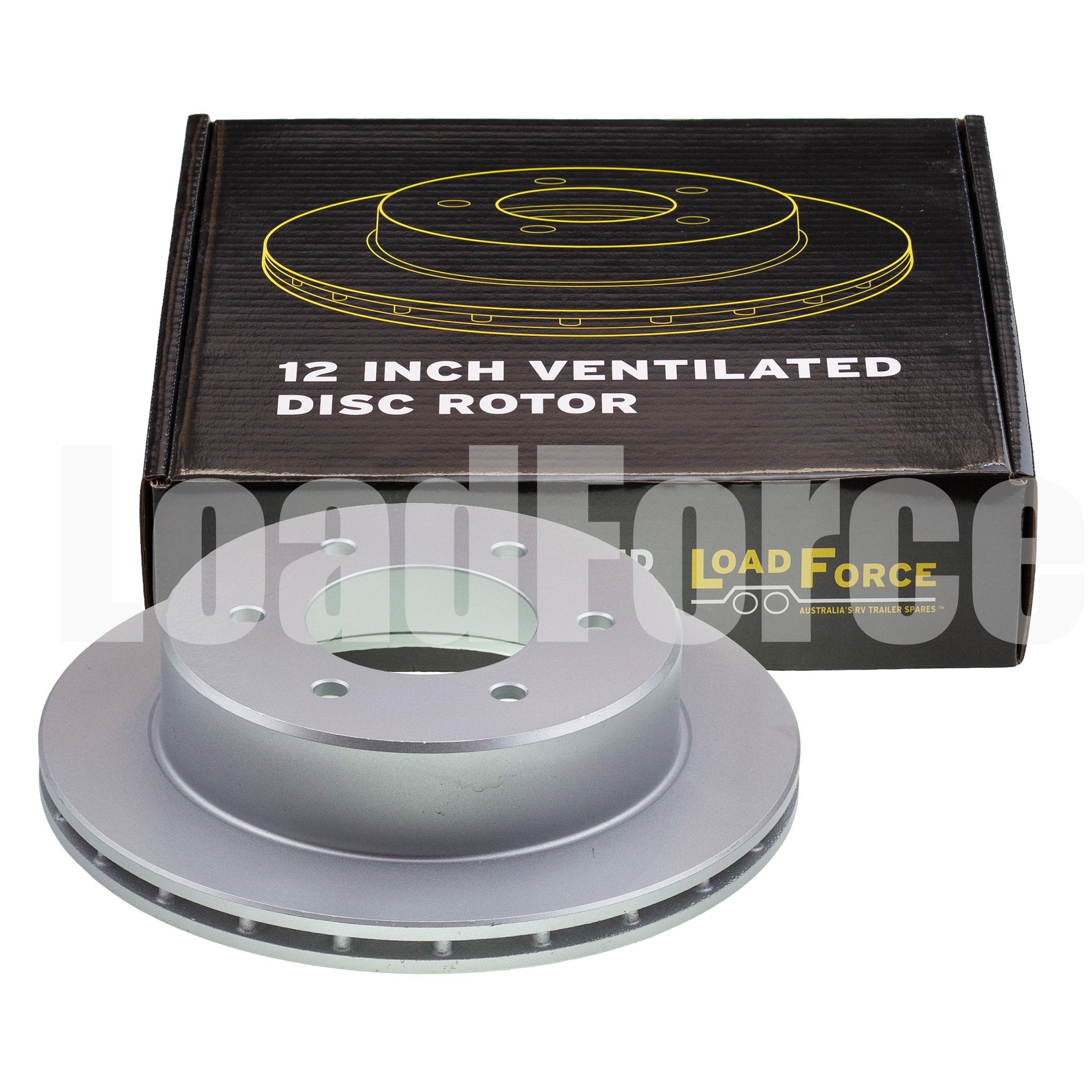 Ventilated dacromet disc rotor 310mm x 24mm 6 stud | Trailer Spares Direct