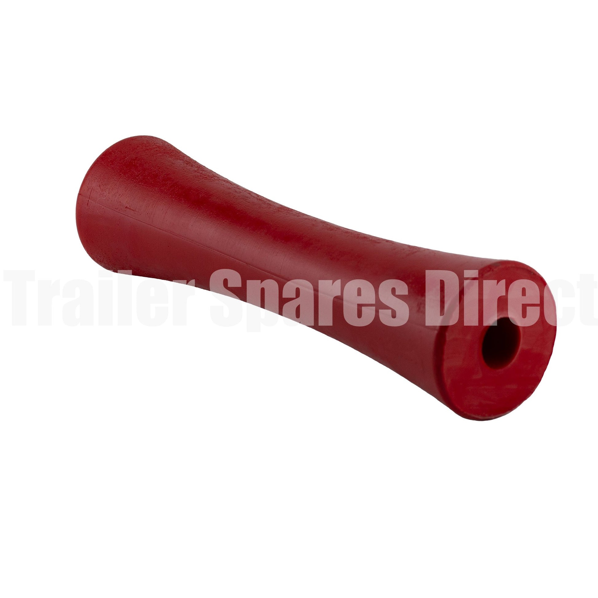 Keel roller concave 12 inch red poly - 25mm centre - Trailer Spares Direct