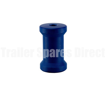 Keel roller 4.5 inch blue nylon - 17mm centre - Trailer Spares Direct