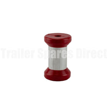 Keel roller 4.5 inch in red poly with alloy centre - Trailer Spares Direct