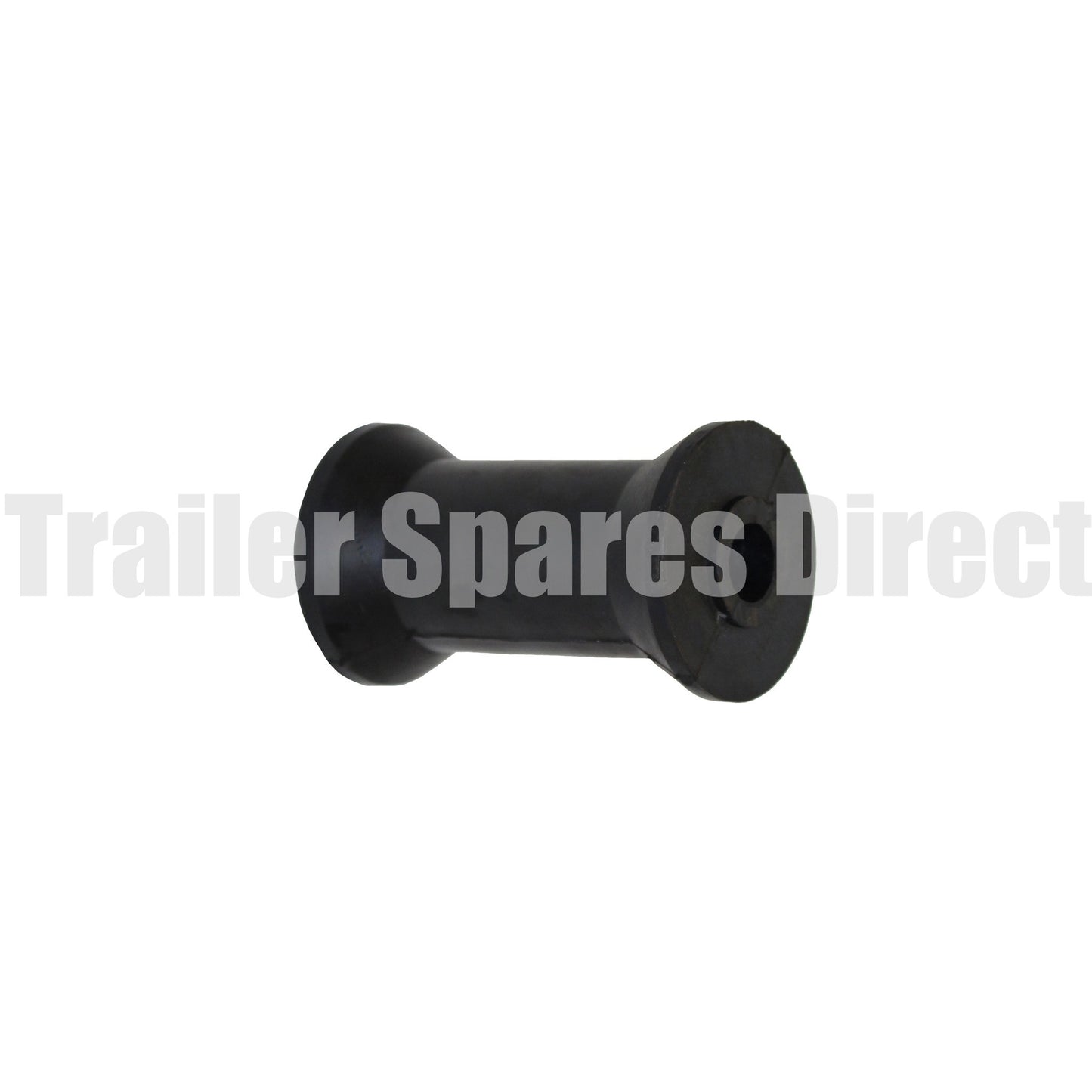 Keel roller 4 inch black rubber - 17mm centre - Trailer Spares Direct