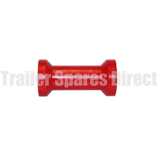 Keel roller 6 inch red poly - 17mm centre - Trailer Spares Direct