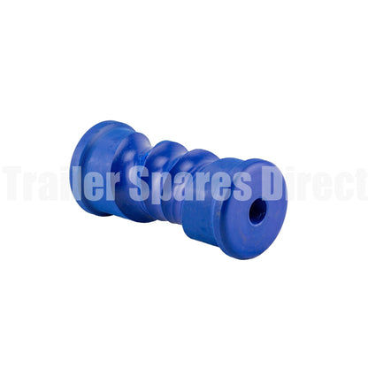 Keel roller self-centering 6 inch blue nylon - 17mm centre - Trailer Spares Direct