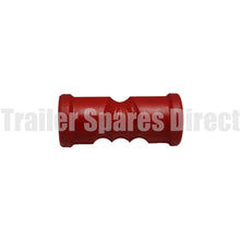 Keel roller self-centering 6 inch red poly - 17mm centre - Trailer Spares Direct