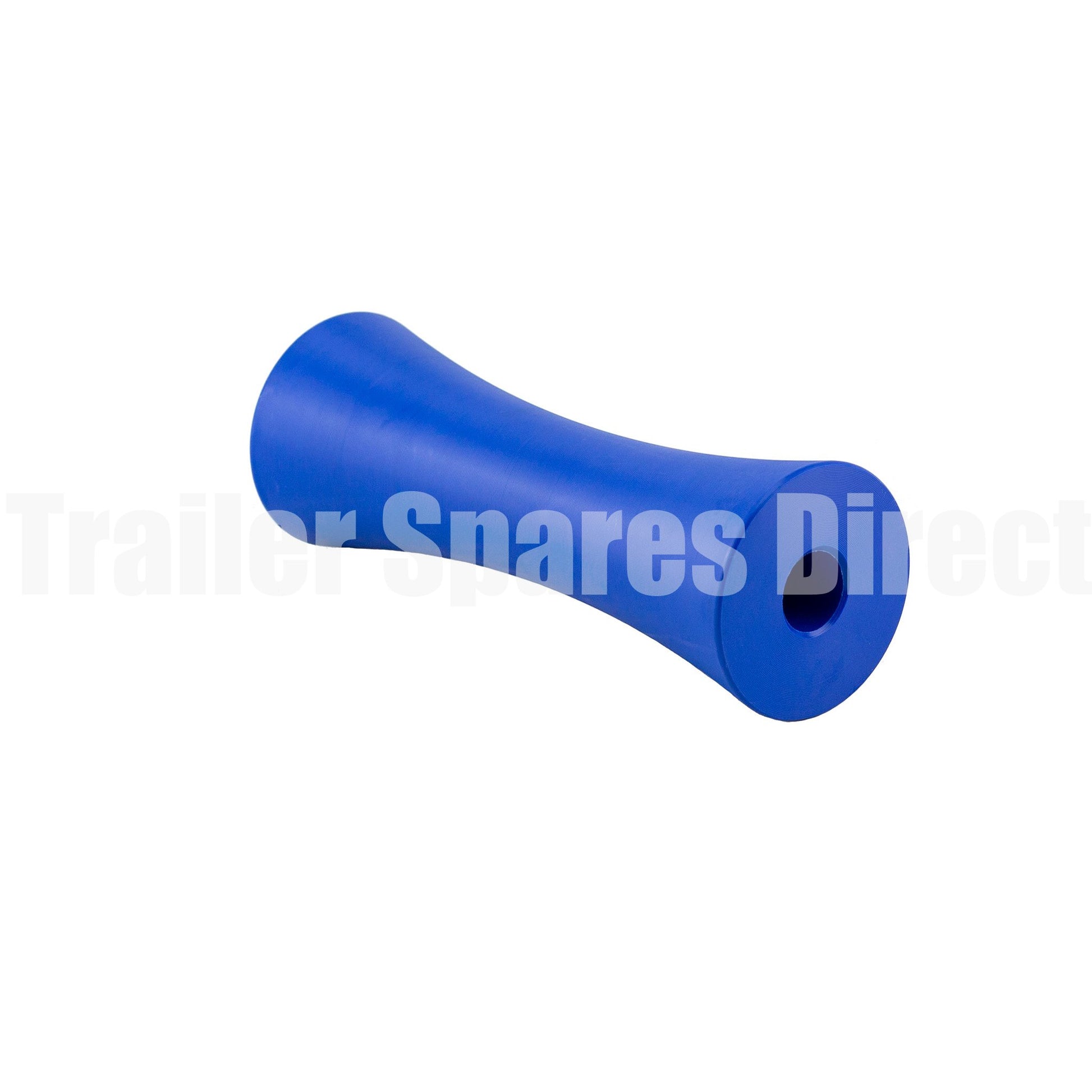Keel roller concave 8 inch blue nylon - 20mm centre - Trailer Spares Direct