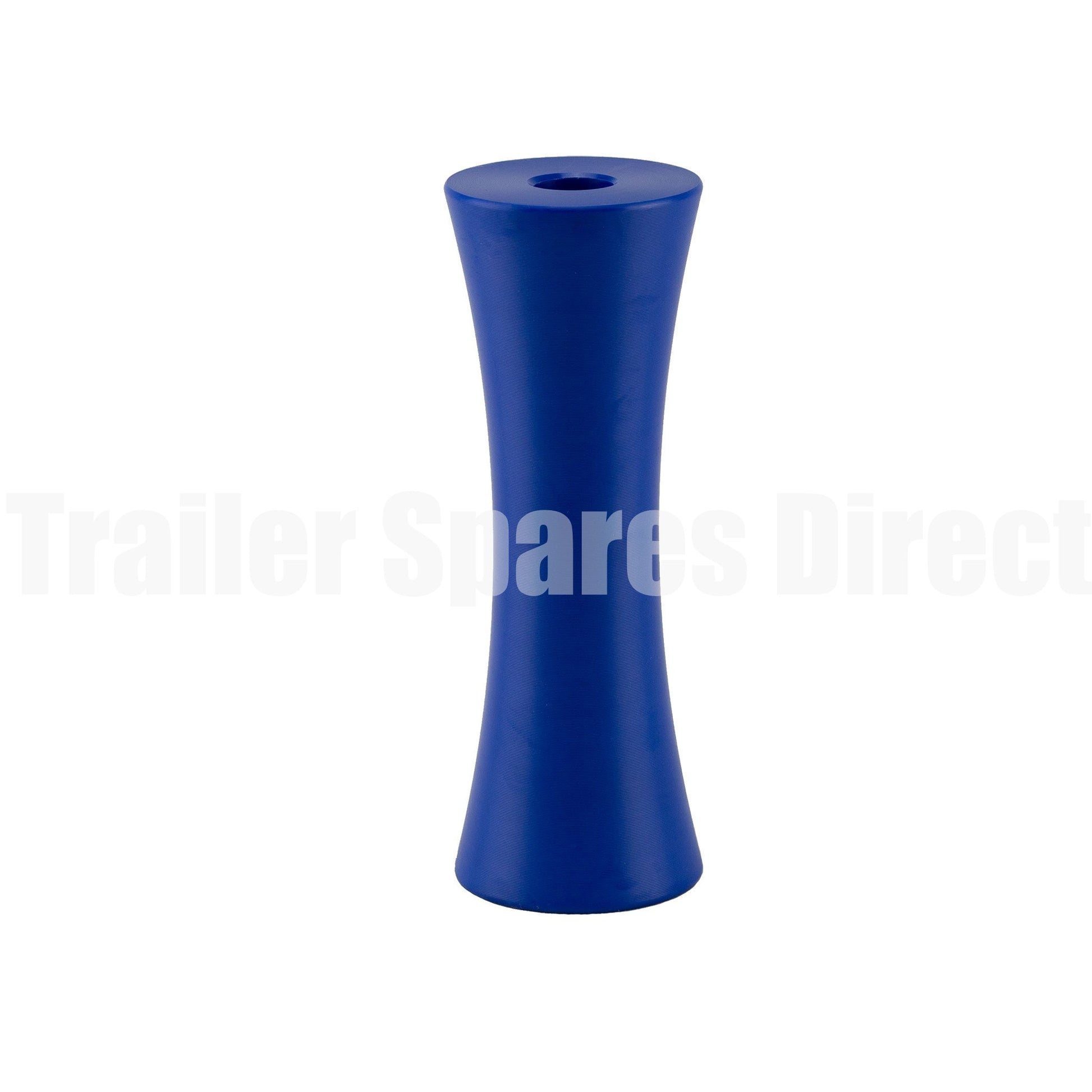 Keel roller concave 8 inch blue nylon - 20mm centre - Trailer Spares Direct