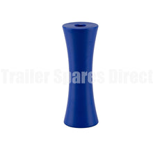 Keel roller concave 8 inch blue nylon - 20mm centre - Trailer Spares Direct