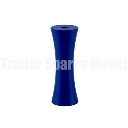 Keel roller concave 8 inch blue nylon - 17mm centre - Trailer Spares Direct