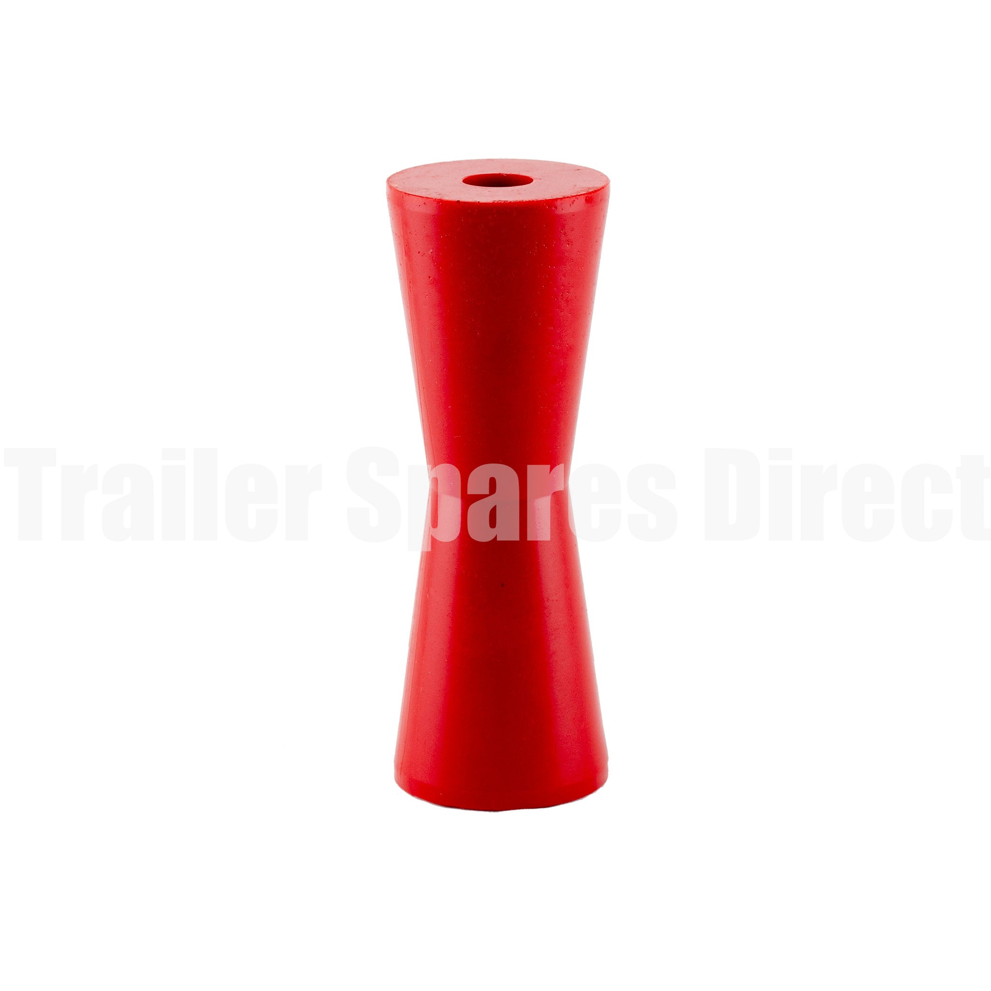 Keel roller concave 8 inch red poly - 22mm centre - Trailer Spares Direct