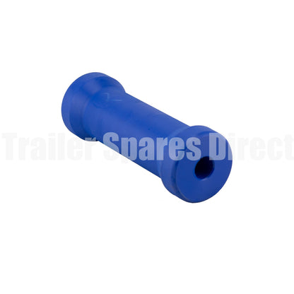 Keel roller 8 inch blue nylon - 20mm centre - Trailer Spares Direct
