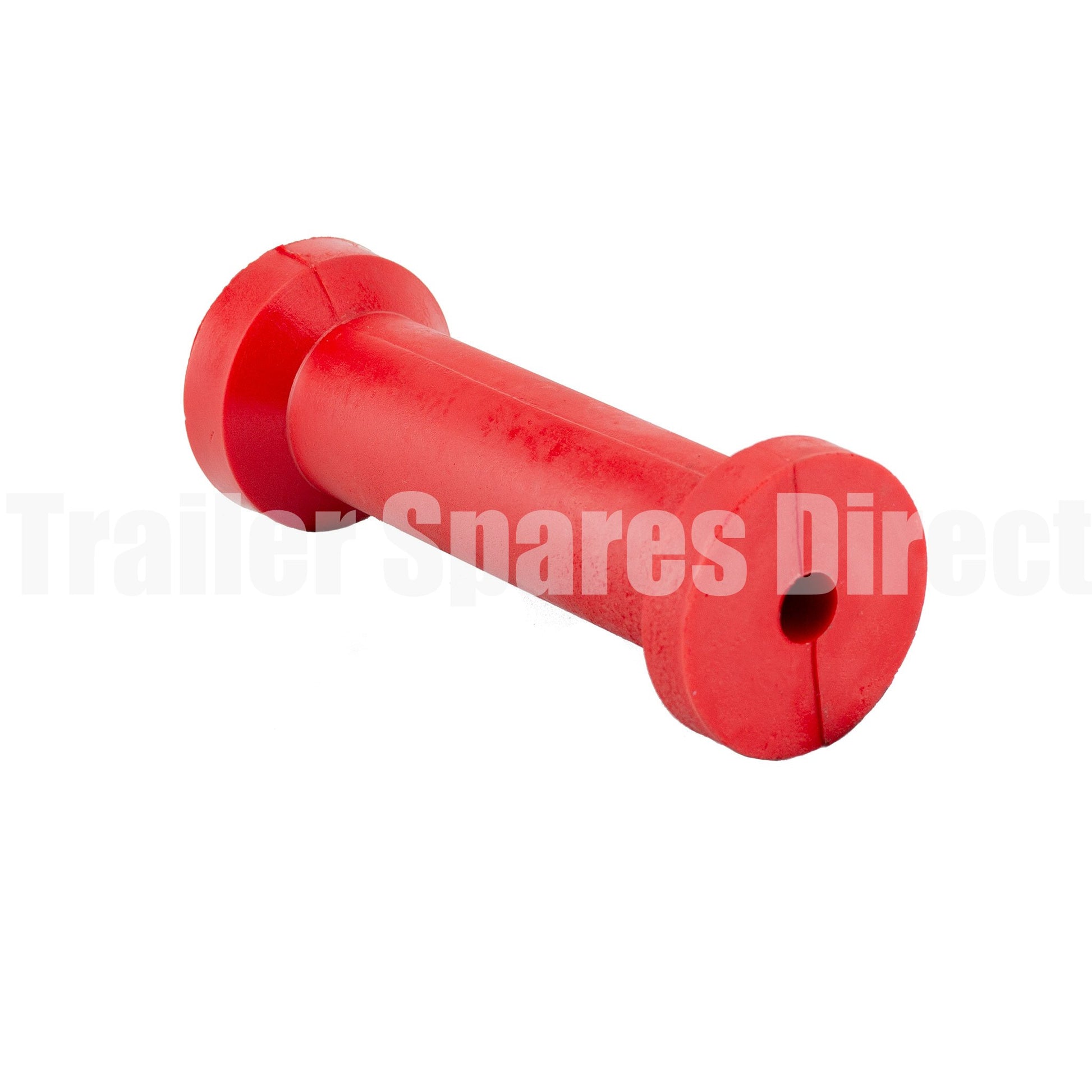 Keel roller 8 inch red poly - 17mm centre - Trailer Spares Direct