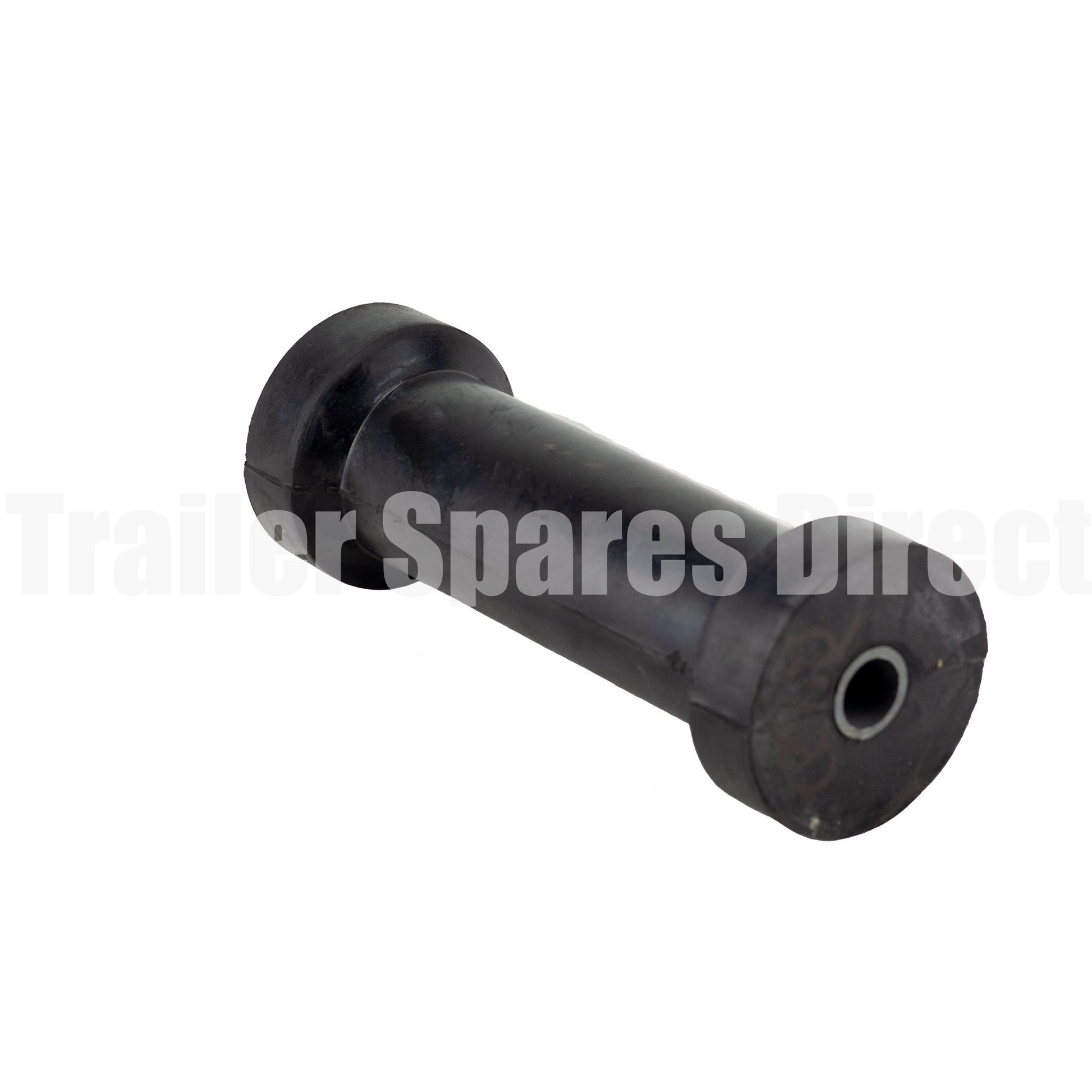 Keel roller 8 inch black rubber - 17mm centre - Trailer Spares Direct