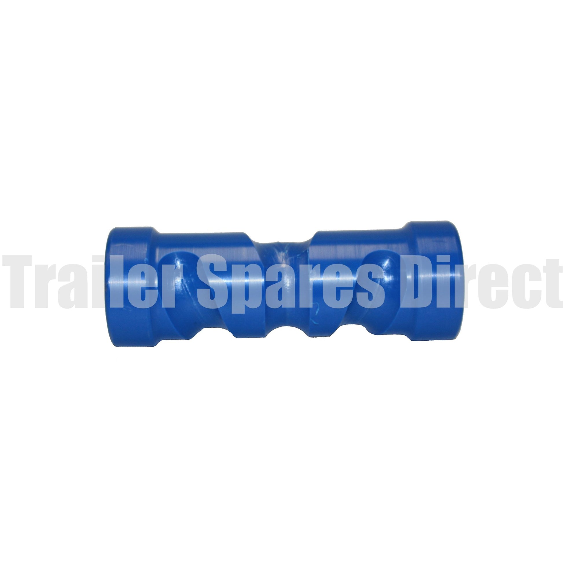 Keel roller self-centering 8 inch blue nylon - 17mm centre - Trailer Spares Direct
