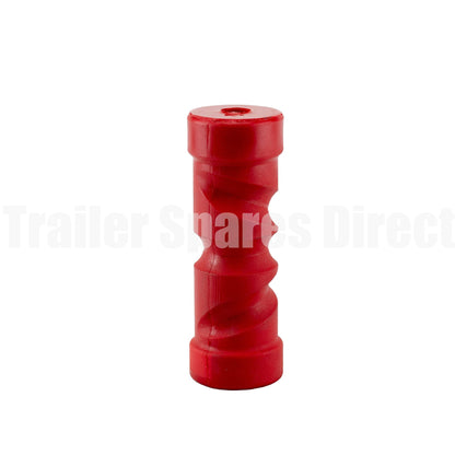 Keel roller 8 inch self centering red poly - 21mm core - Trailer Spares Direct