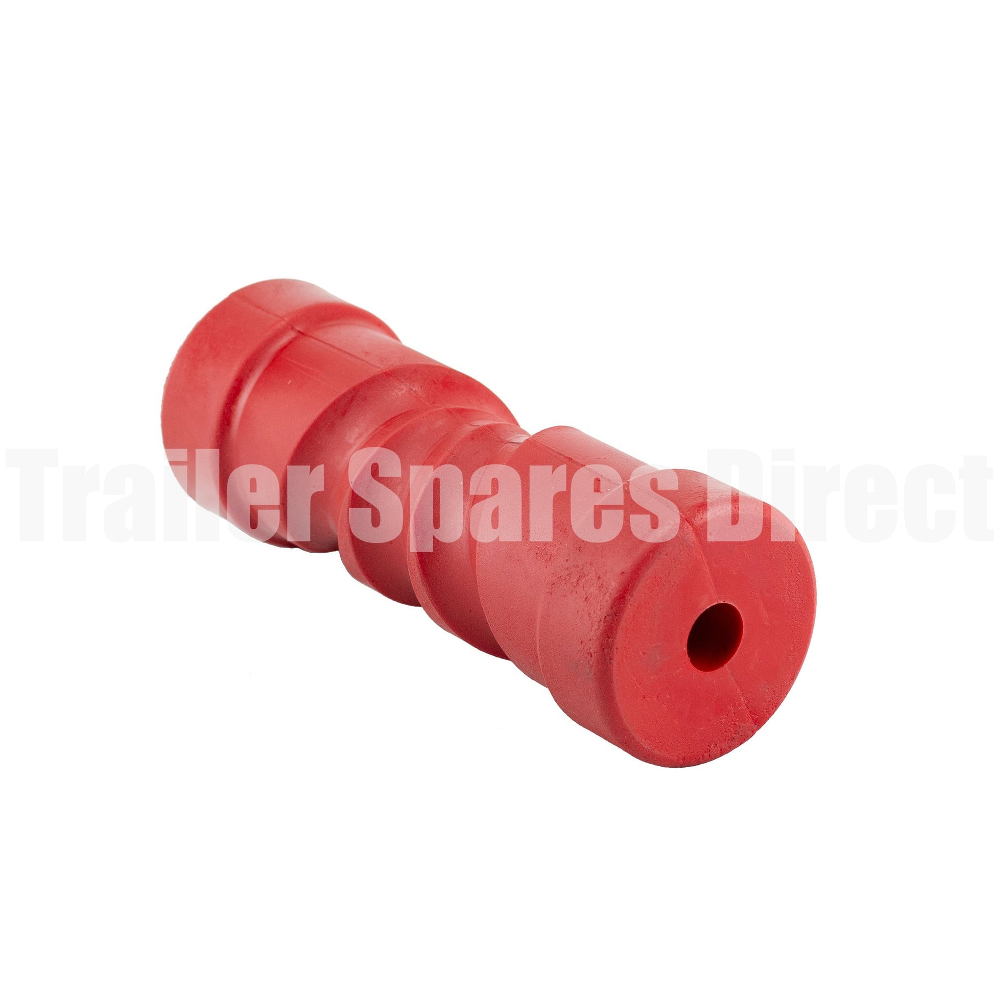 Keel roller self-centering 8 inch red poly - 17mm centre - Trailer Spares Direct