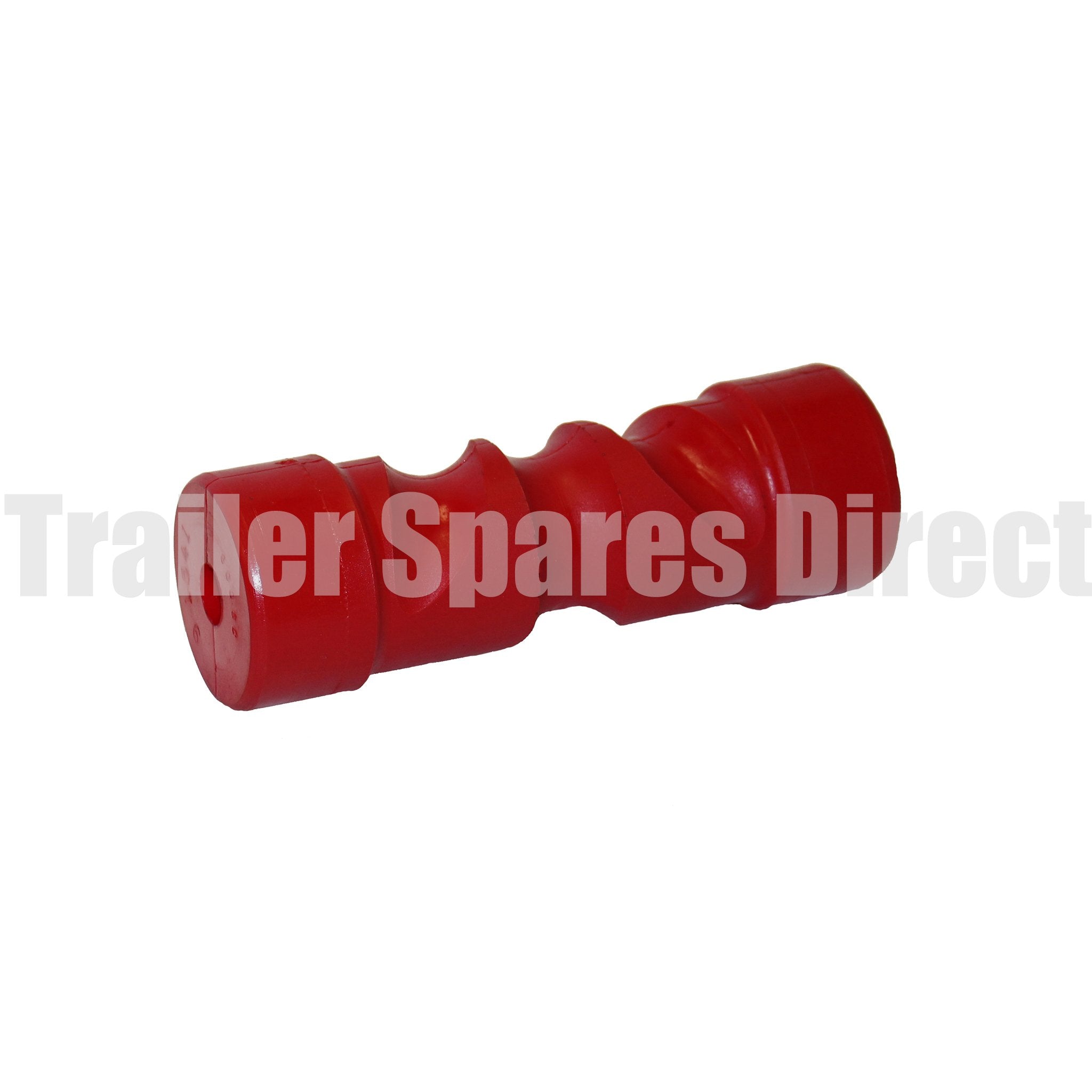 Keel roller 8 inch red poly concave