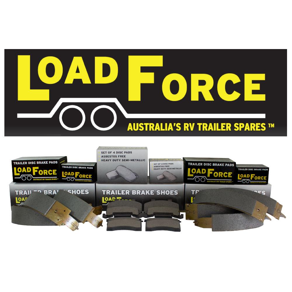 LoadForce disc brake pad set for TA100, TA200, Al-Ko, ARK, Meher & Trigg calipers
