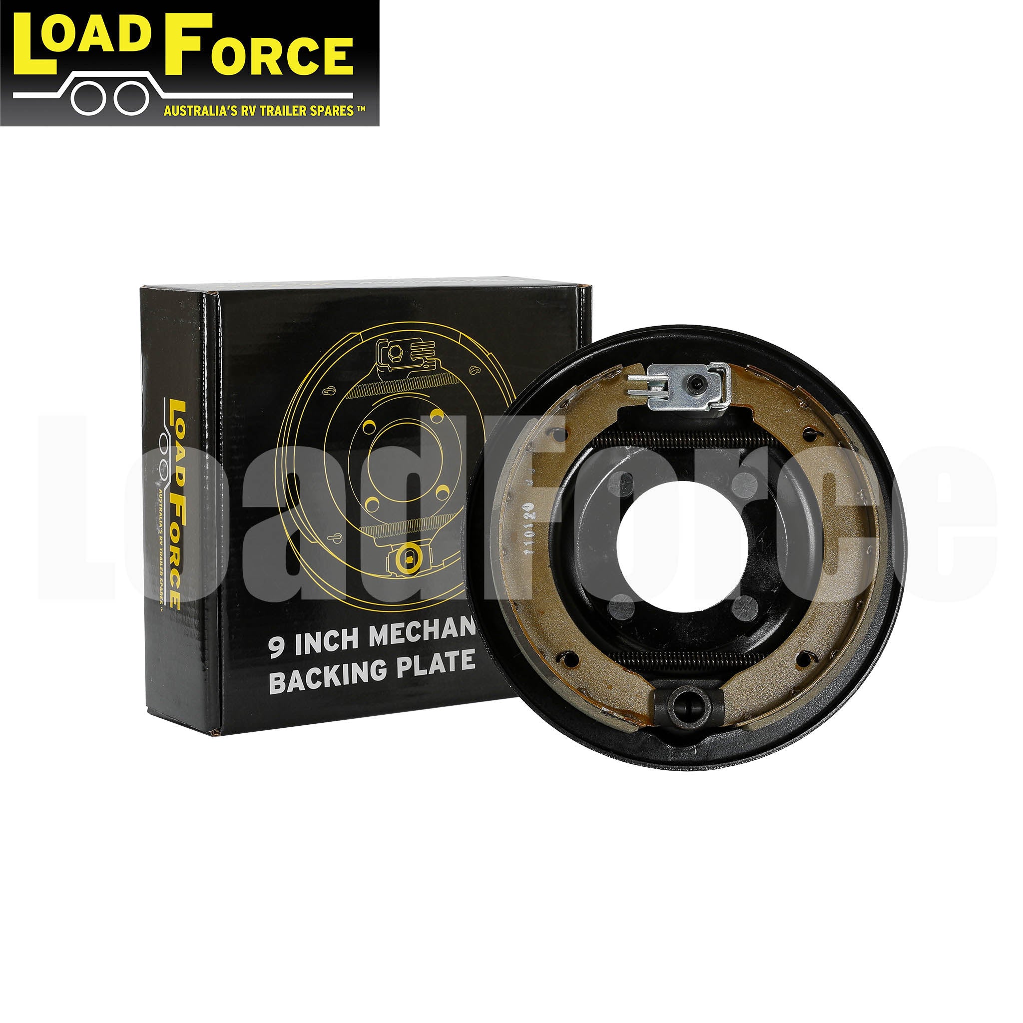 LoadForce 9 inch mechanical backing plate assembly - left hand