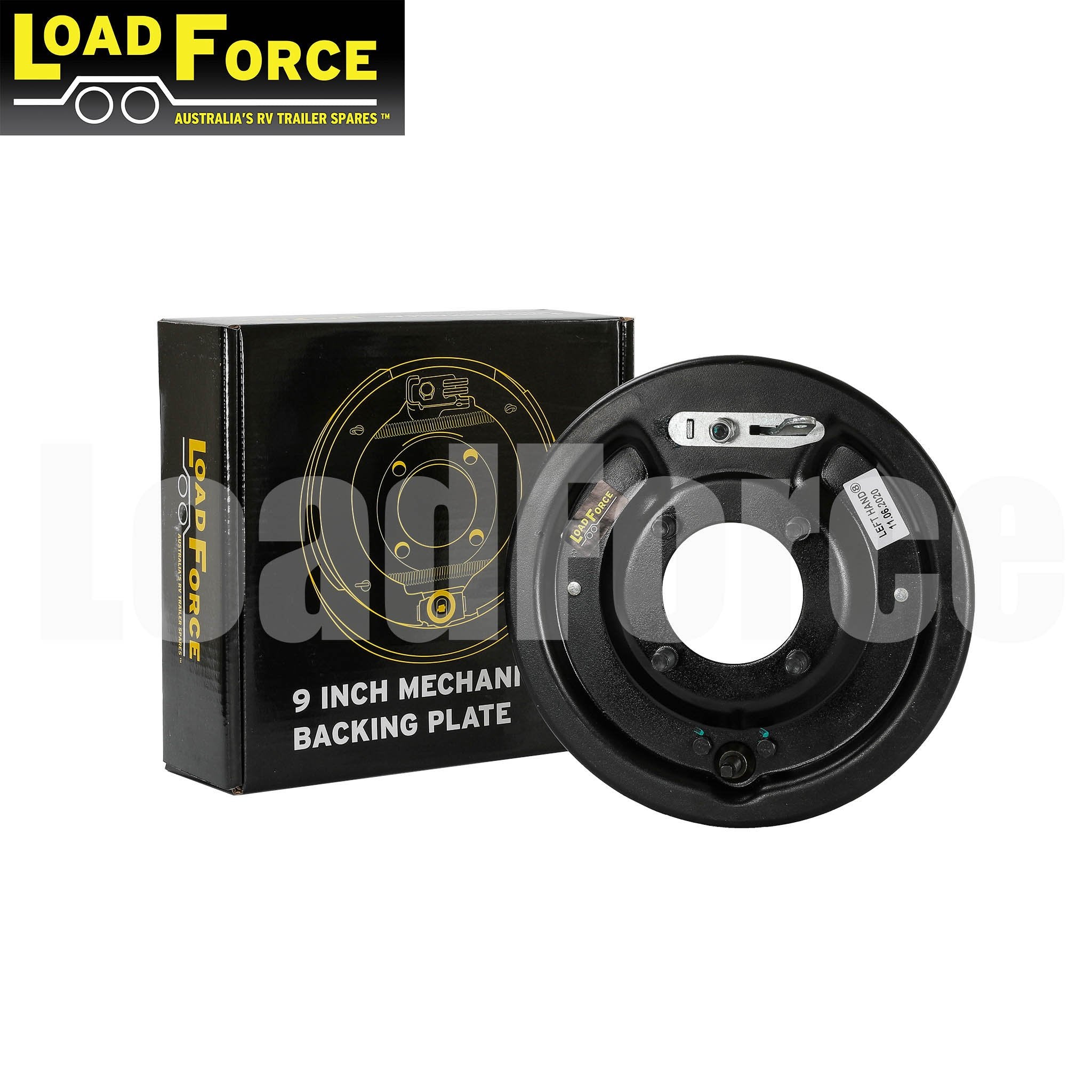 Trailer mechanical brake backing plate 9 inch