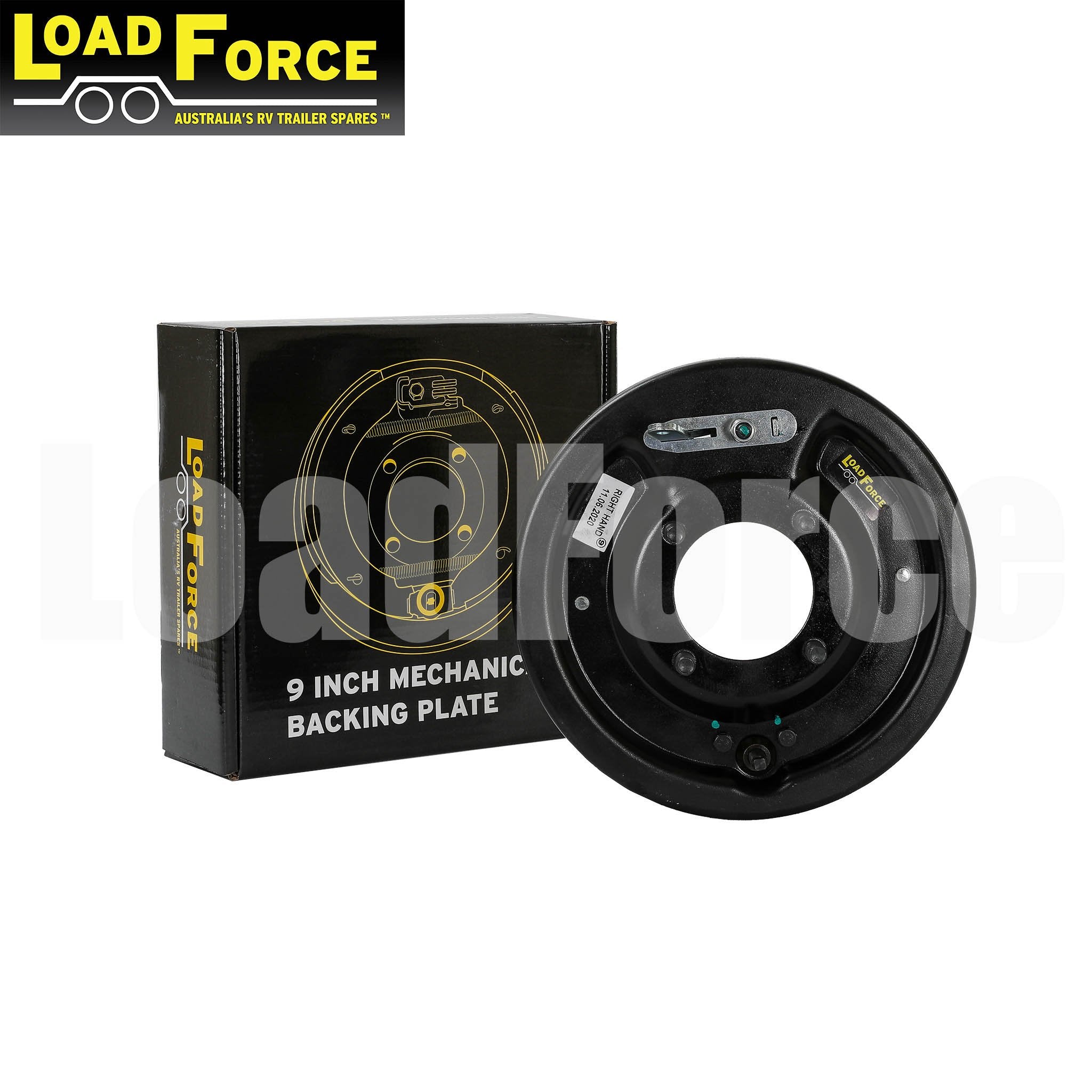 Trailer mechanical brake backing plate 9 inch