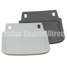 Mudflap plastic white 225mm x 180mm - Trailer Spares Direct