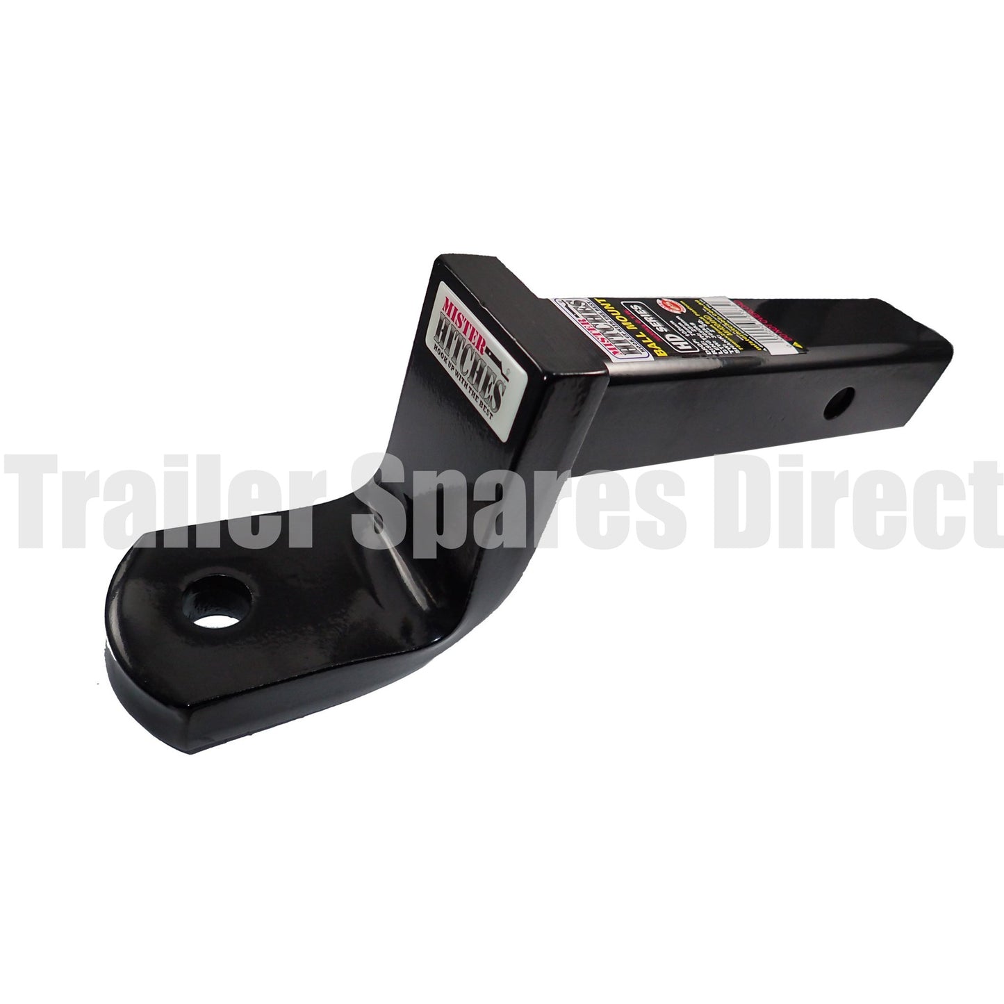 heavy-duty towbar receiver hitch tow ball mount - 254mm long 102mm drop 76mm rise - Trailer Spares Direct