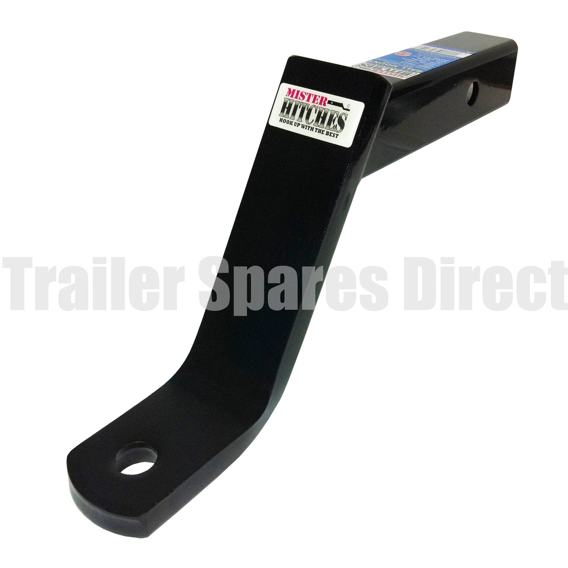 towbar receiver hitch tow ball mount - 292mm long 152mm drop 121mm rise - Trailer Spares Direct