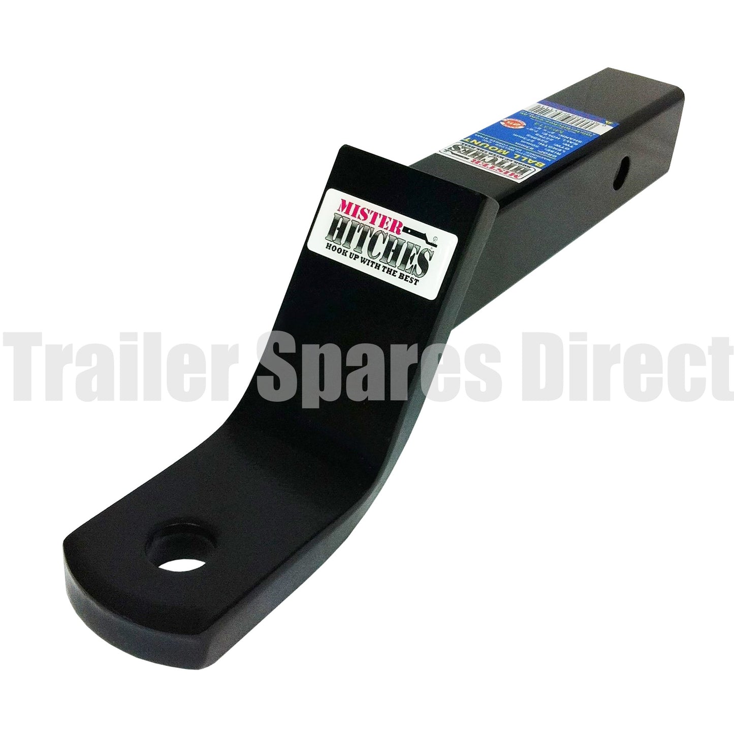 towbar receiver hitch tow ball mount - 273mm long 83mm drop 50mm rise - Trailer Spares Direct