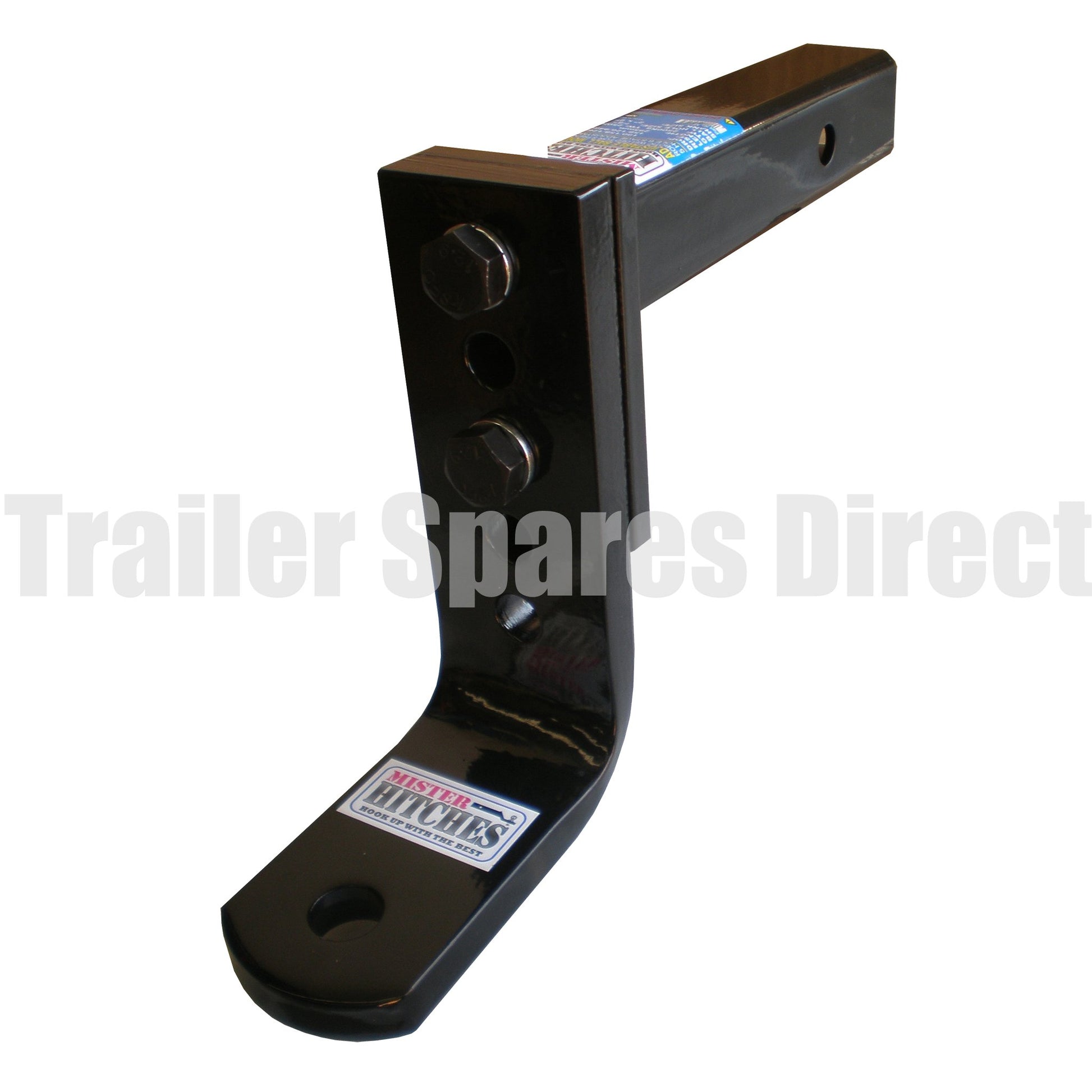 heavy-duty adjustable towbar receiver hitch tow ball mount 12 stage 2500kg - Trailer Spares Direct