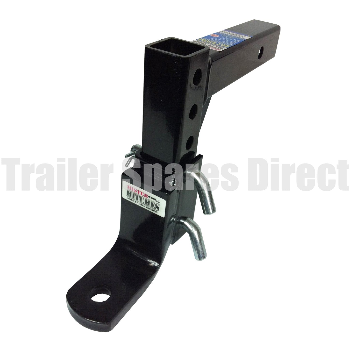 heavy-duty adjustable towbar receiver hitch tow ball mount 16 stage 2722KG - Trailer Spares Direct