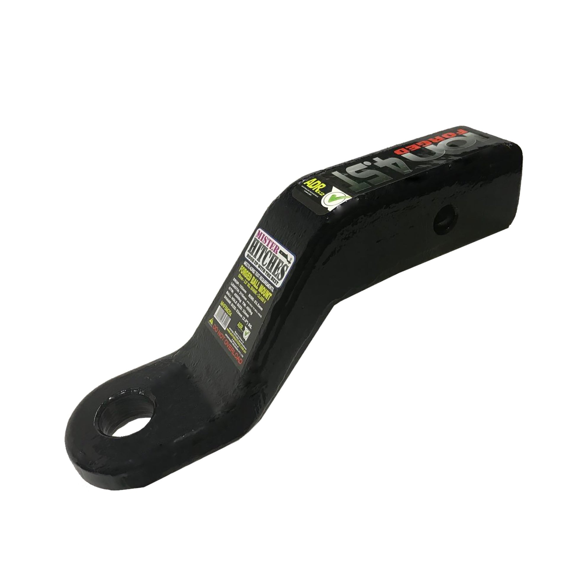 63.5mm 4500kg Tow Bar Hitch for US Truck Models - 102mm Drop - Trailer Spares Direct