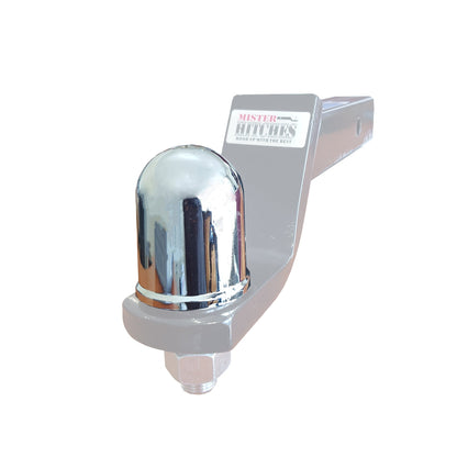 Chrome 50 mm tow ball cover - Trailer Spares Direct