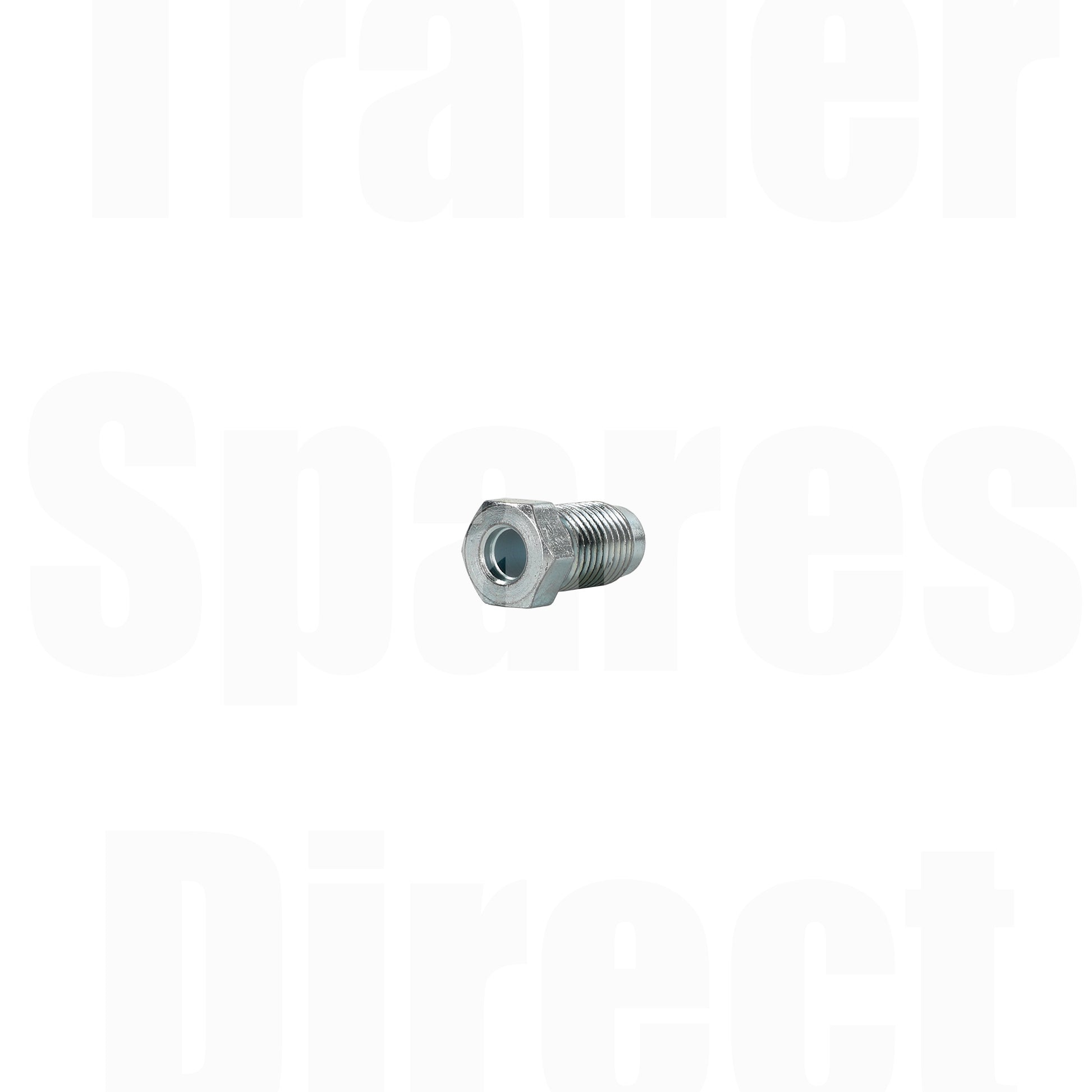 Tube Nut Zinc Steel 3/8 x 24tpi Long - Trailer Spares Direct