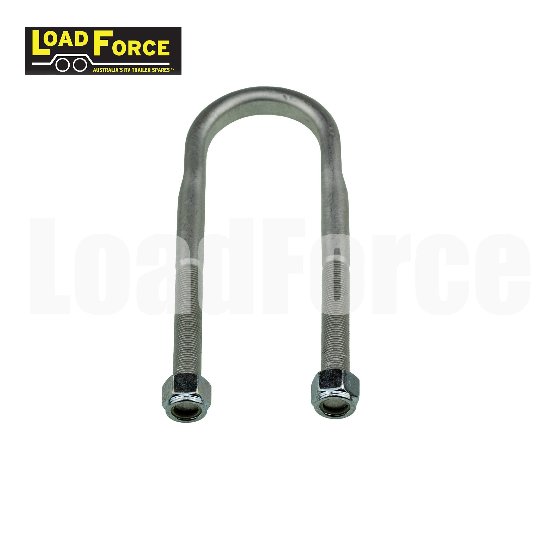 Boat trailer U-bolt 50mm round 165mm Dacromet LoadForce