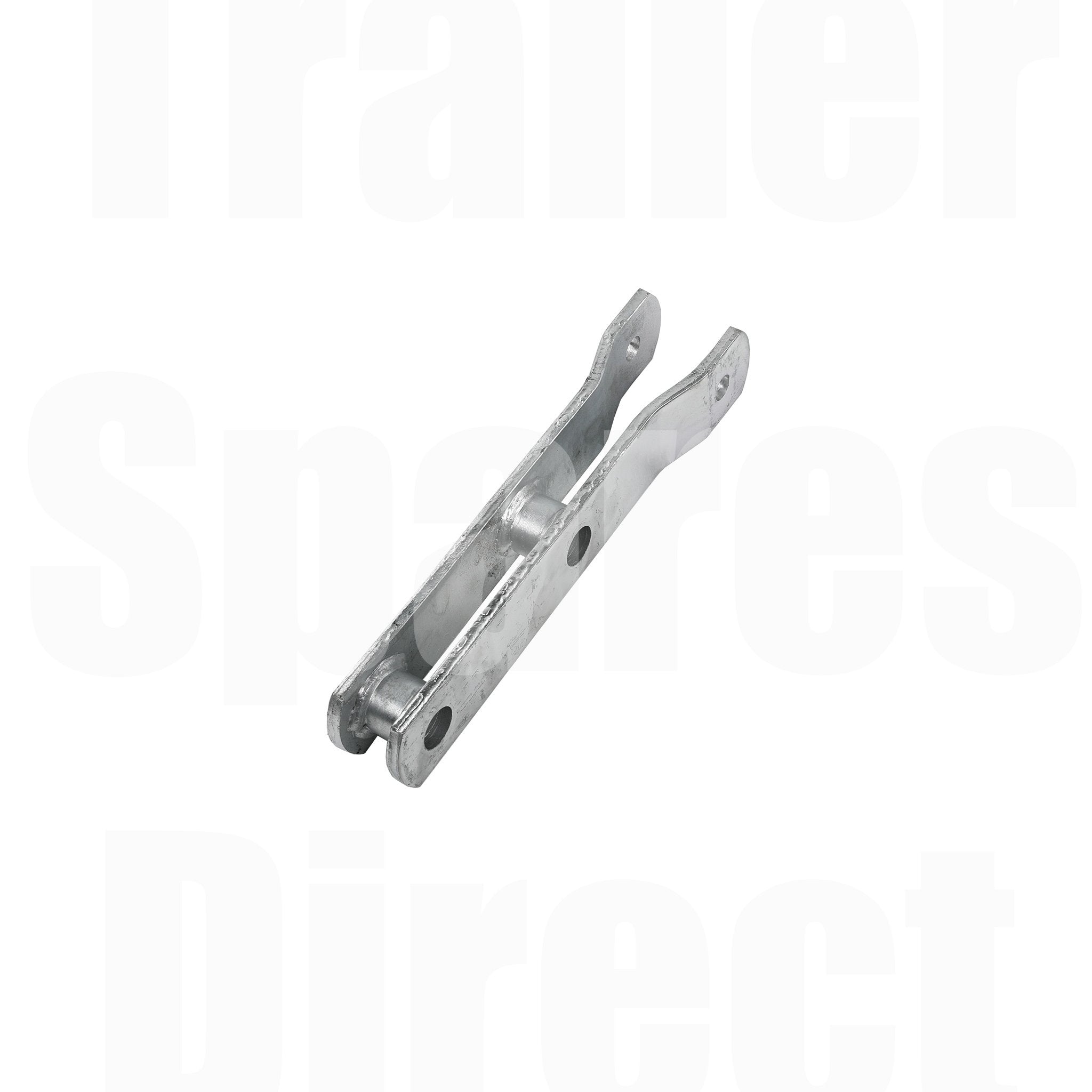Trailer Spring Rocker Boxes Rocker arm straight galvanised for 45mm trailer spring suspension ...
