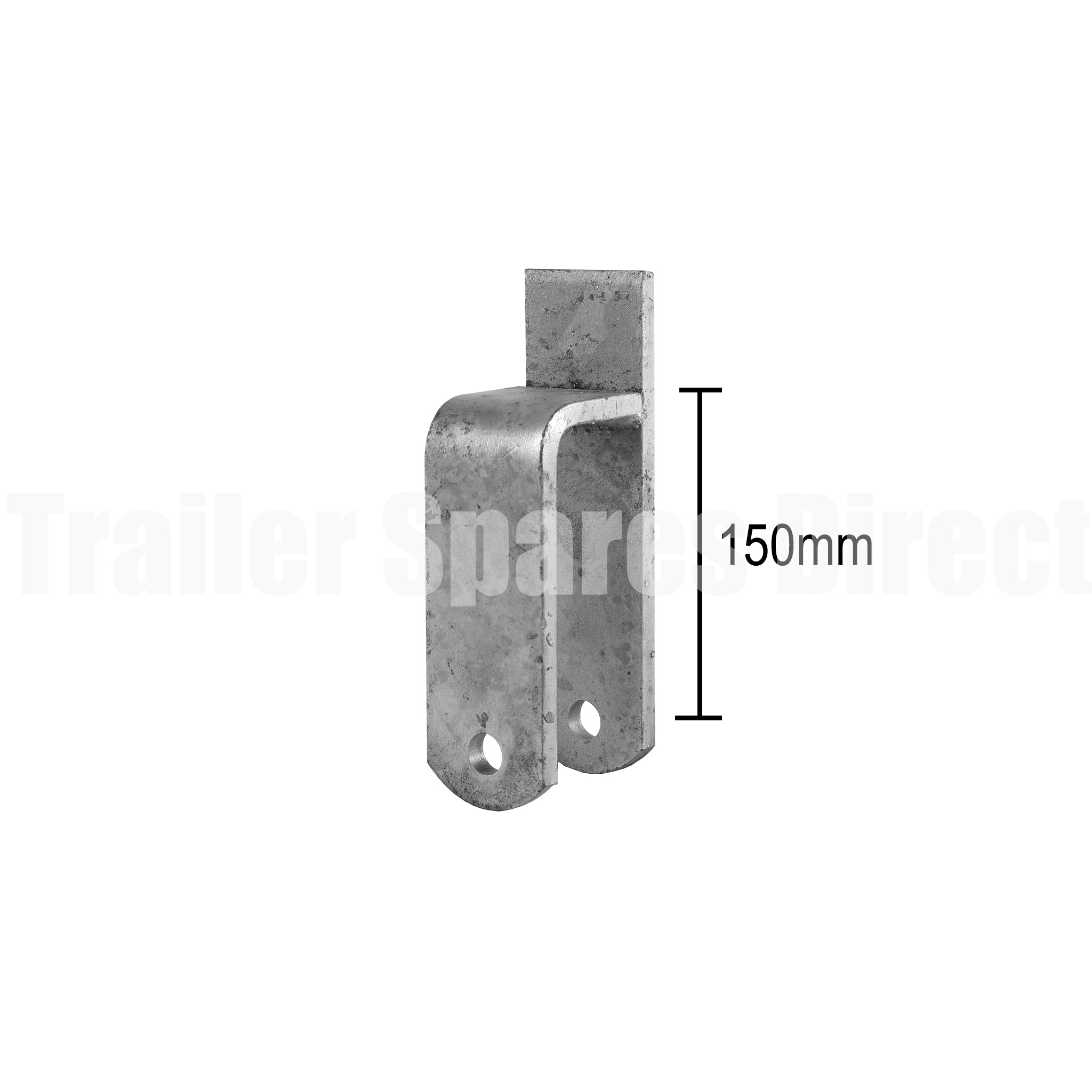 Rocker centre perch heavy duty galvanised for 60mm trailer springs - use with 18mm pin