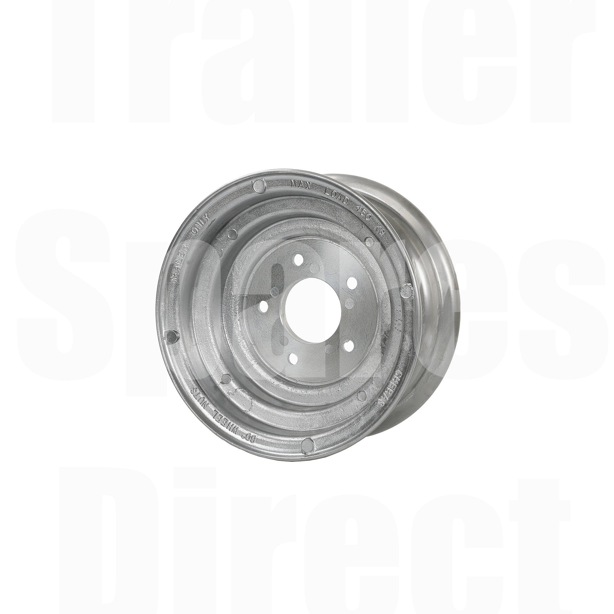 small trailer wheel 10 inch rim back