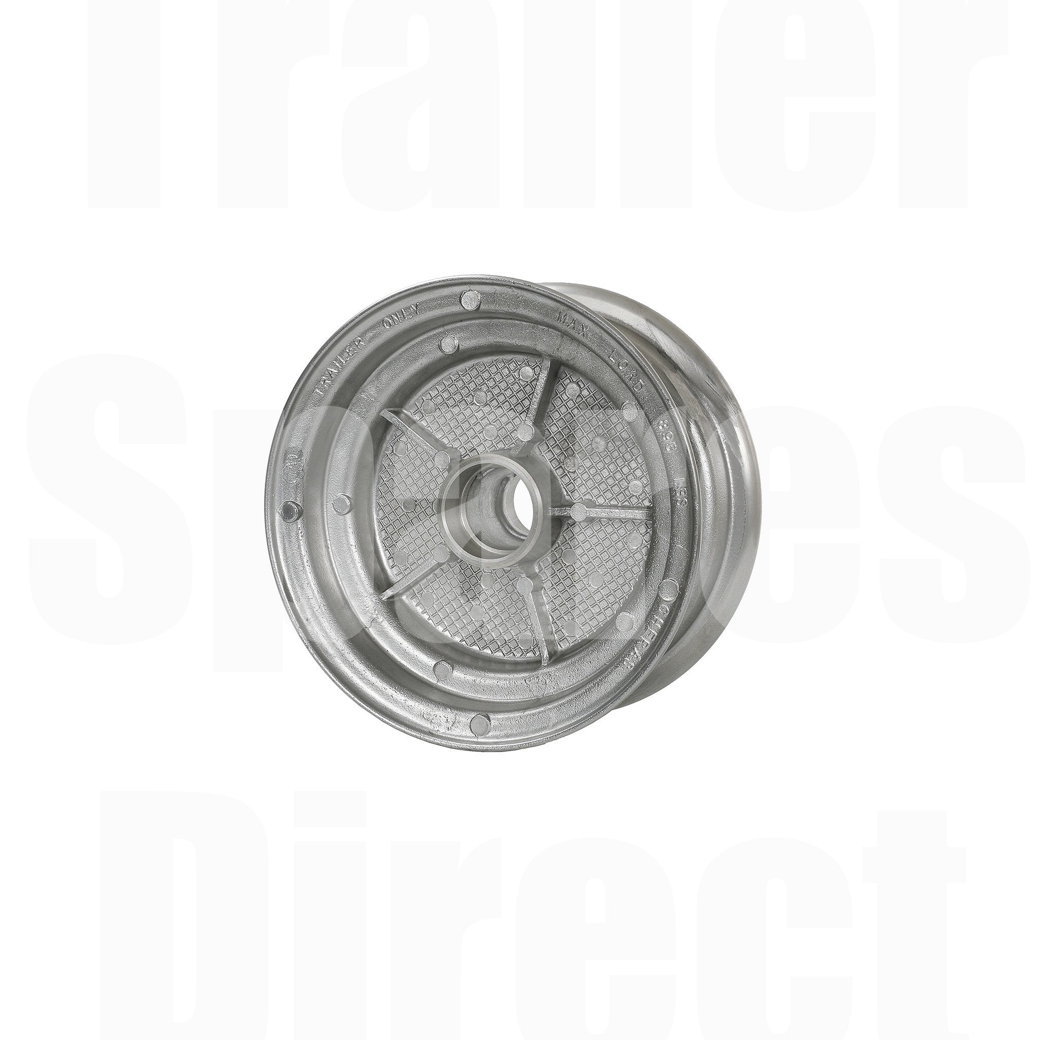 small trailer wheel 10 inch integral rim back