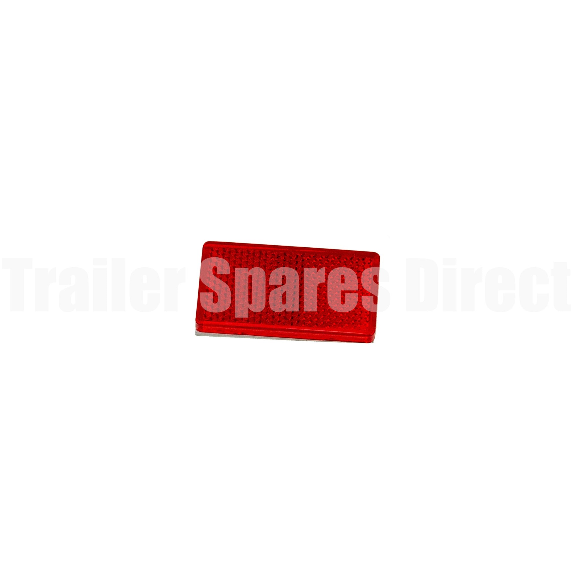 Reflex adhesive reflector red 30mm x 60mm - Trailer Spares Direct