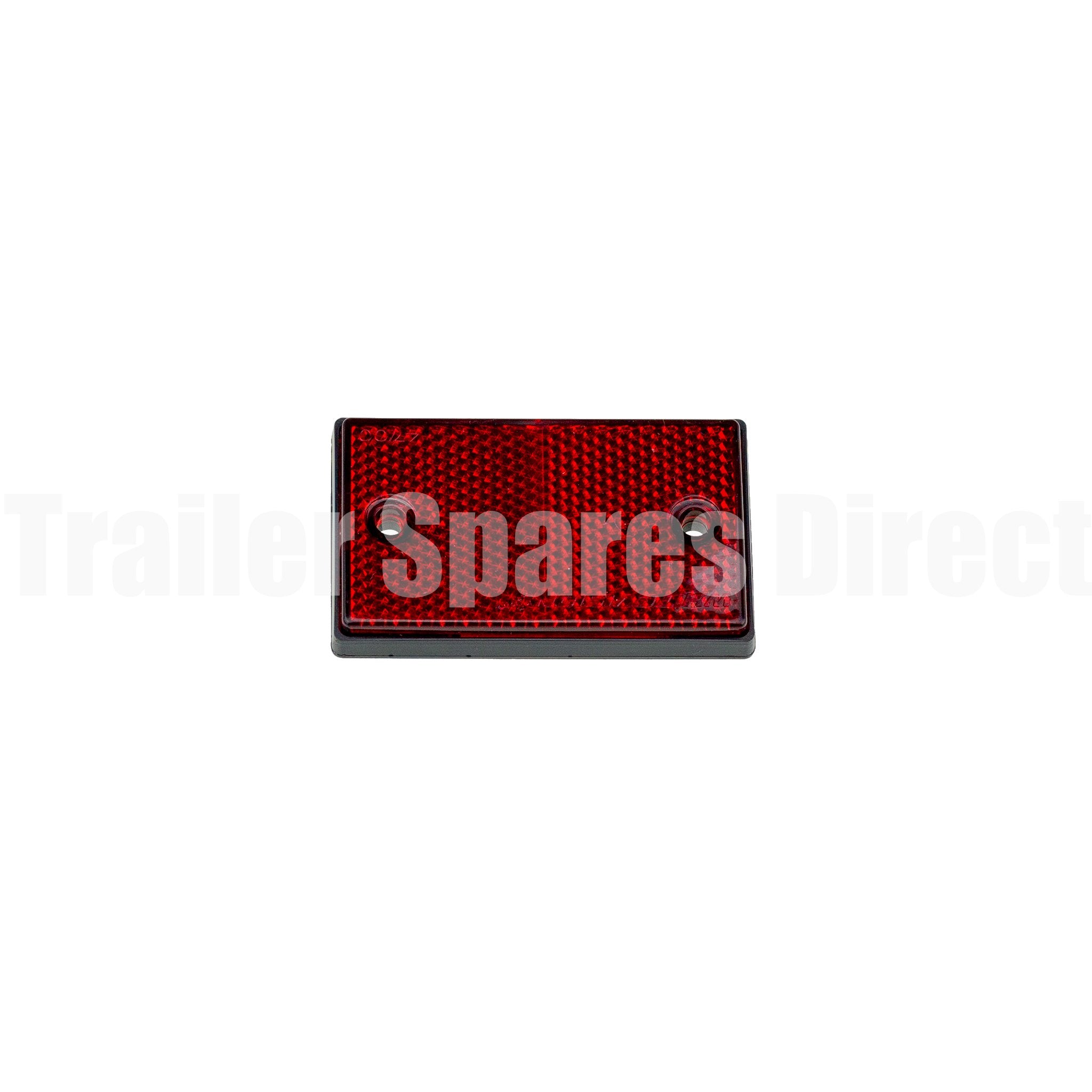 Trailer Reflector red rectangle 75 x 45mm screw or adhesive