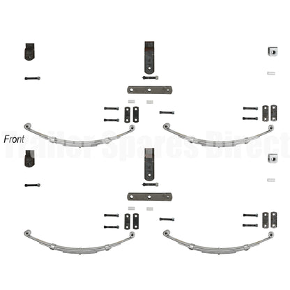 Rocker spring kit tandem axle rating 2200kg - Trailer Spares Direct