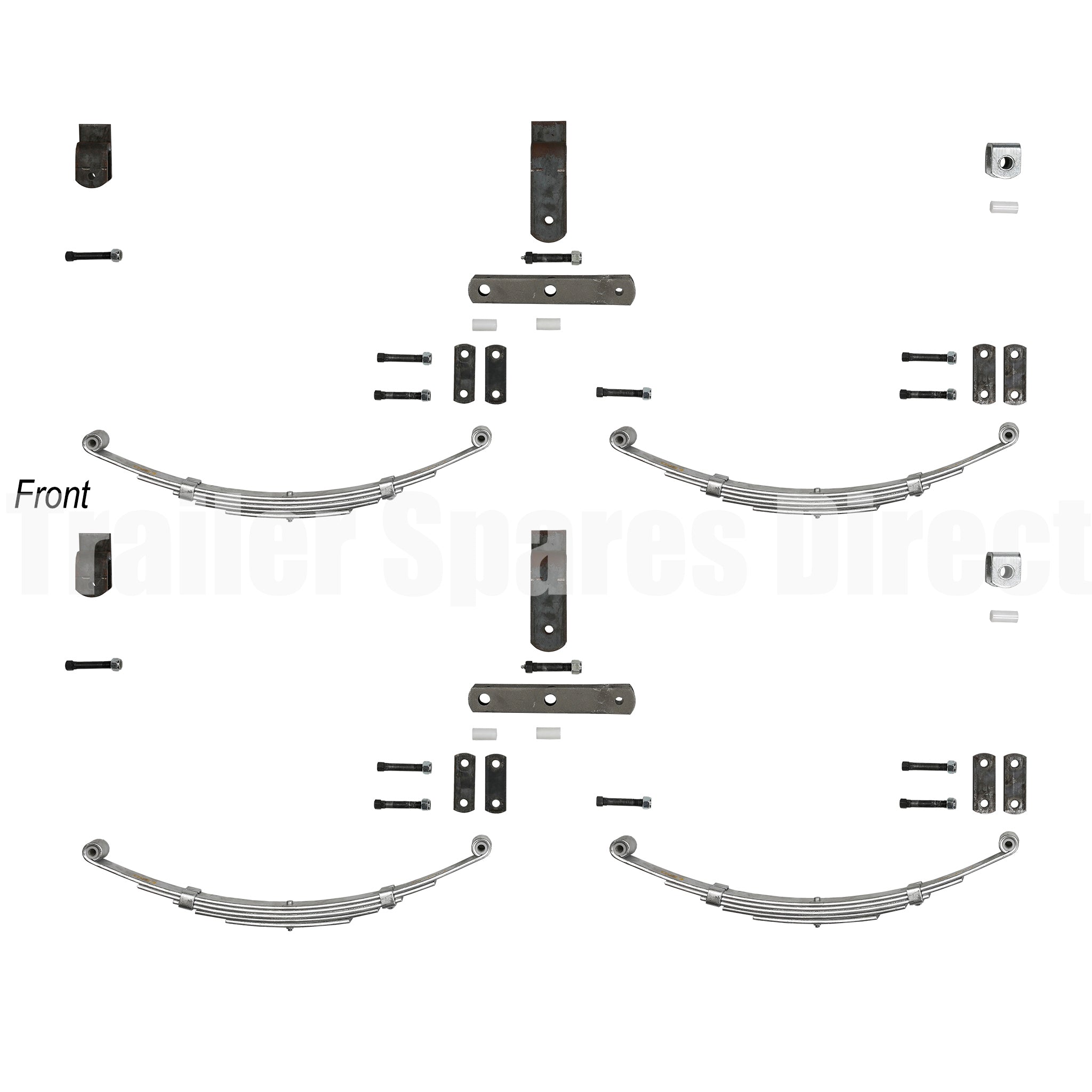 Dimensions Load Force Rocker Spring Kit Rocker spring kit tandem axle rating 2600kg | Trailer Spares Direct