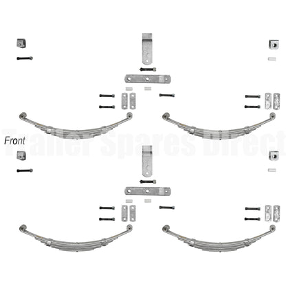 Rocker spring kit dacromet tandem axle rating 3000kg - Trailer Spares Direct