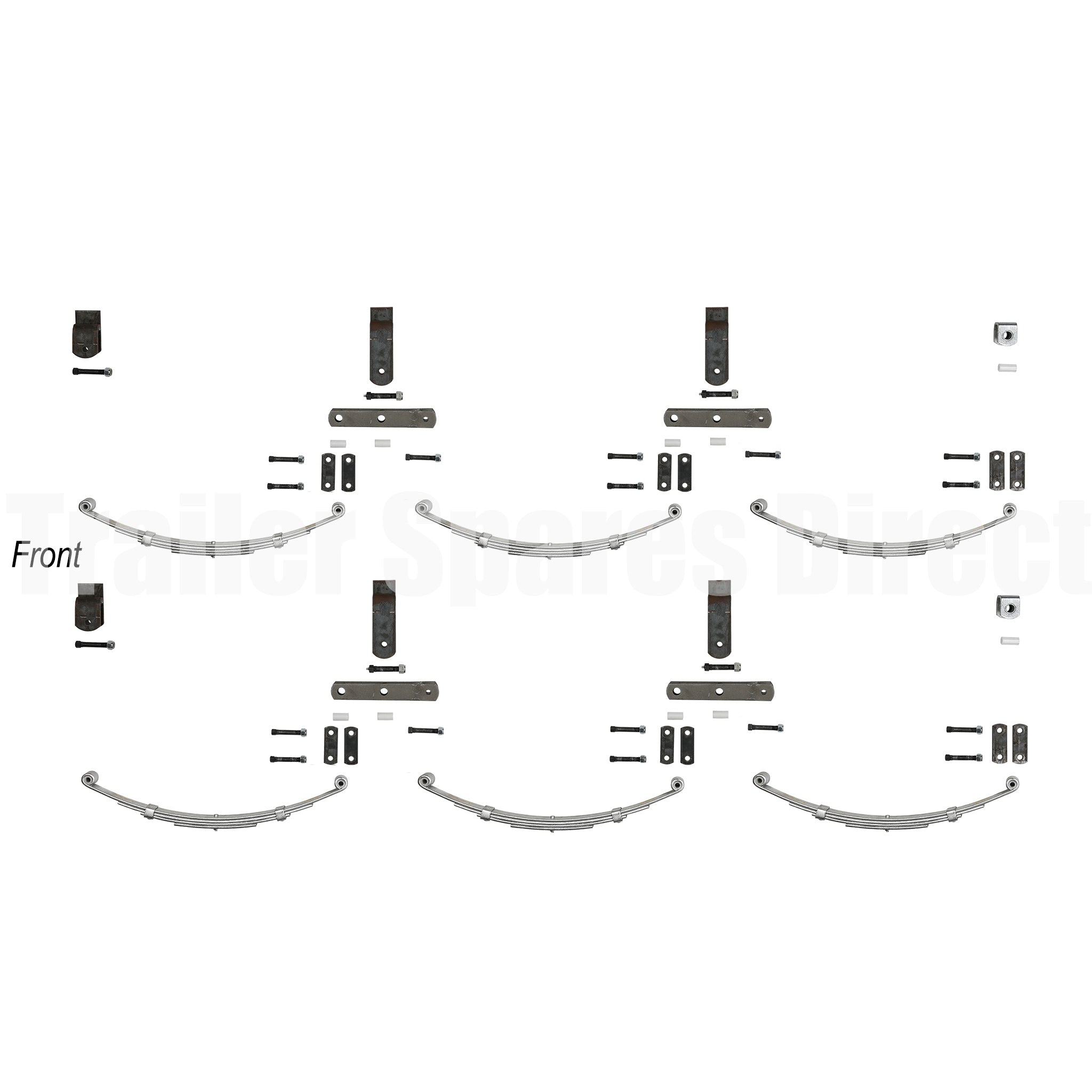 Trailer tr-axle spring kit 3300kg