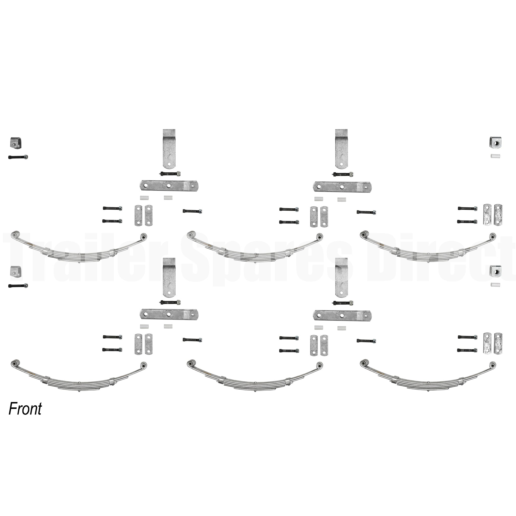 Trailer suspension tri-axle spring kit 3900kg