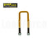 LoadForce caravan trailer u-bolt yellow 40mm square