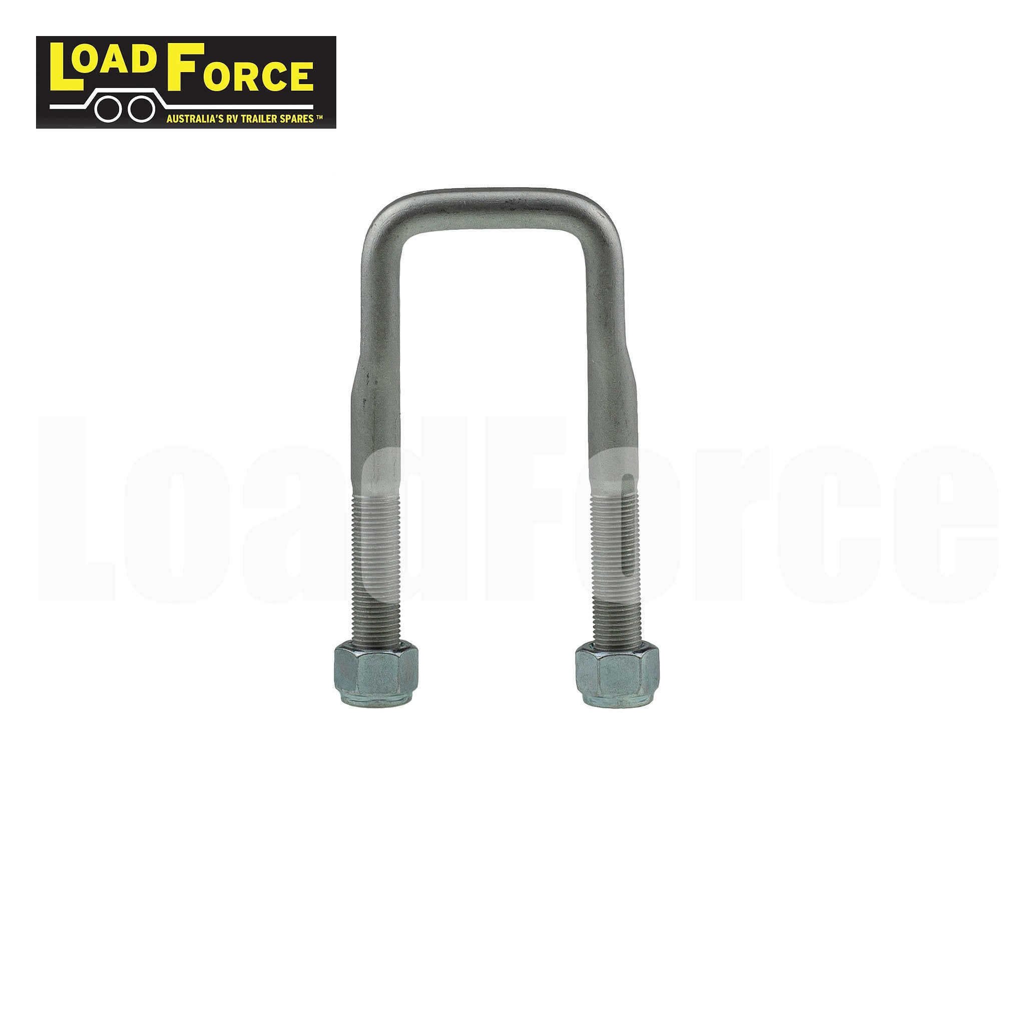 LoadForce Dacromet trailer u-bolt 45mm square fine thread