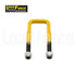 LoadForce Yellow caravan camper suspension u-bolt 45mm square