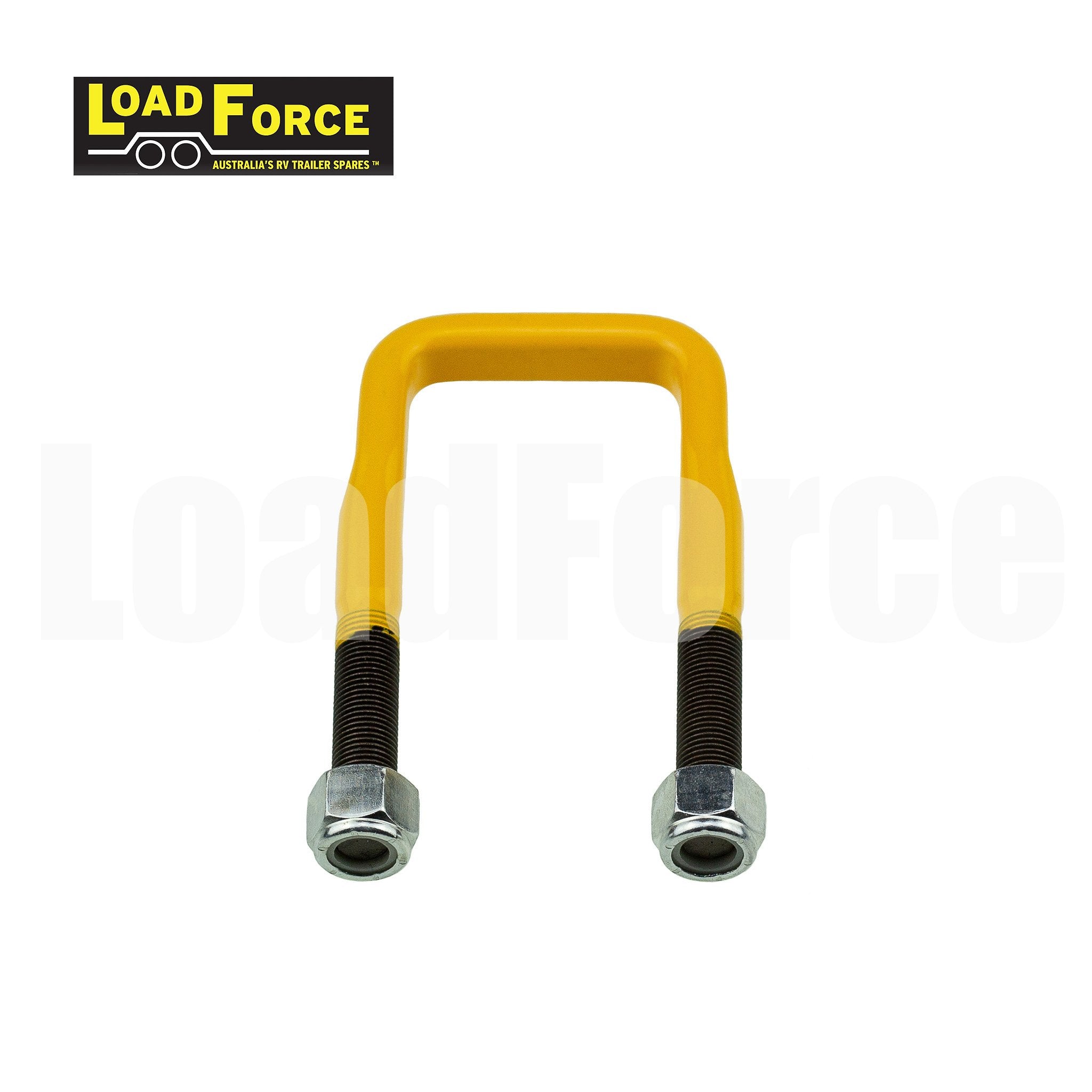 LoadForce caravan suspension u-bolt 50mm square flat band design